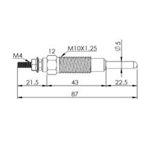 PPM-162 ,ME001581 Diesel Glow Plug 11 V 