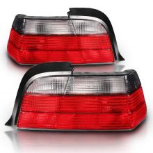  2 Door Coupe Replacement Brake Tail Lights Red Smoke Set apply to 92 98 BMW 3 Series E36