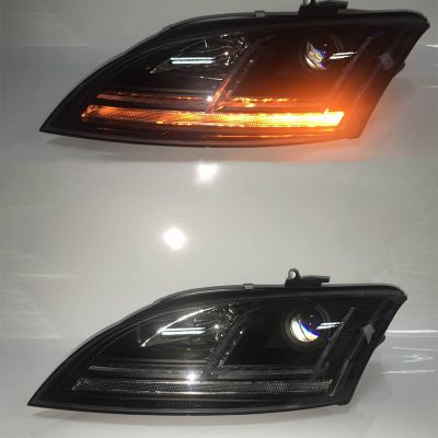 2 Pieces LED Head Light For Audi TT LED Head Lamp Front Lights 2006-2014 Year With Dynamic Turning Lights
