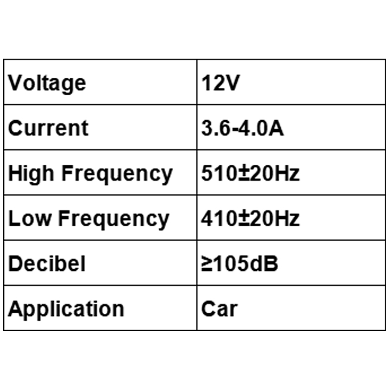100db Example 12V 105dB 88 mm Universal Loud Car Horn for Motorcycle, Truck, Car